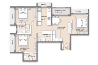 2 BHK Layout